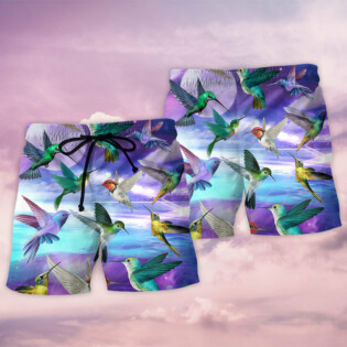 Hummingbird In The Fantasy World - Beach Short - Owl Ohh - Owl Ohh