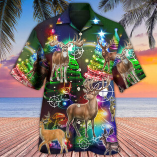 Hunting Deer Lover Amazing Merry Christmas - Hawaiian Shirt - Owl Ohh - Owl Ohh