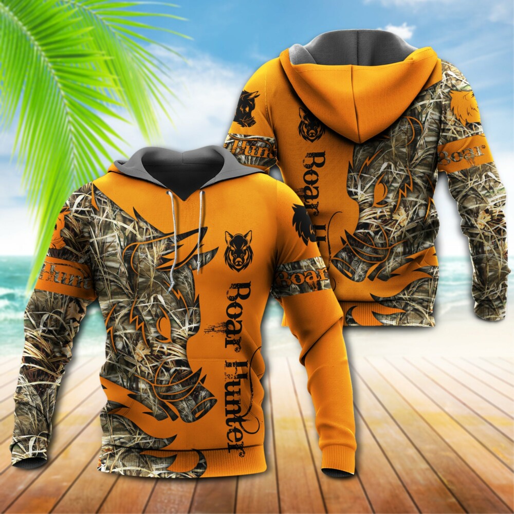 Hunting Boar Legend Orange - Hoodie - Owl Ohh - Owl Ohh