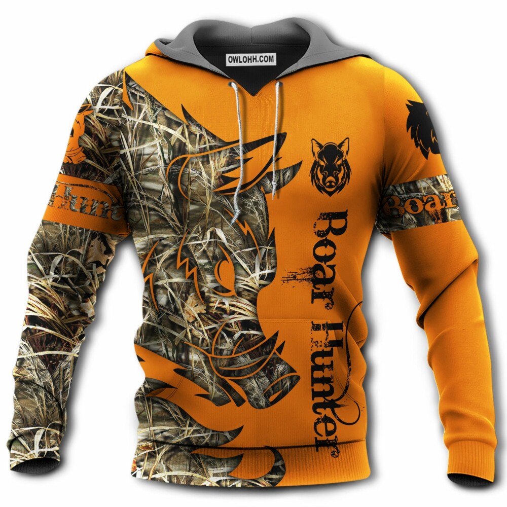 Hunting Boar Legend Orange - Hoodie - Owl Ohh - Owl Ohh