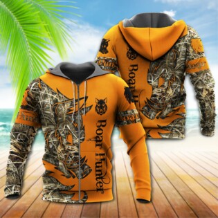 Hunting Boar Legend Orange - Hoodie - Owl Ohh - Owl Ohh
