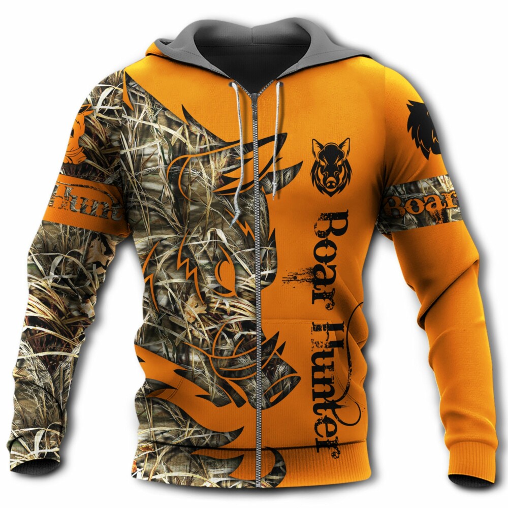 Hunting Boar Legend Orange - Hoodie - Owl Ohh - Owl Ohh