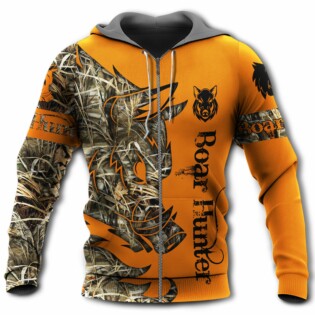 Hunting Boar Legend Orange - Hoodie - Owl Ohh - Owl Ohh