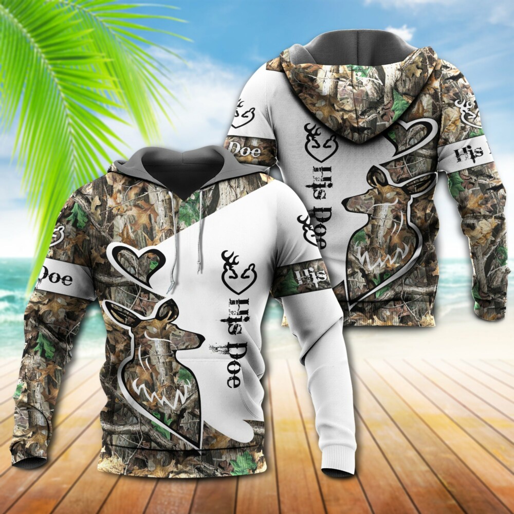 Hunting Buck And Doe Deer Hunting I Choose You Amazing - Hoodie - Owl Ohh - Owl Ohh