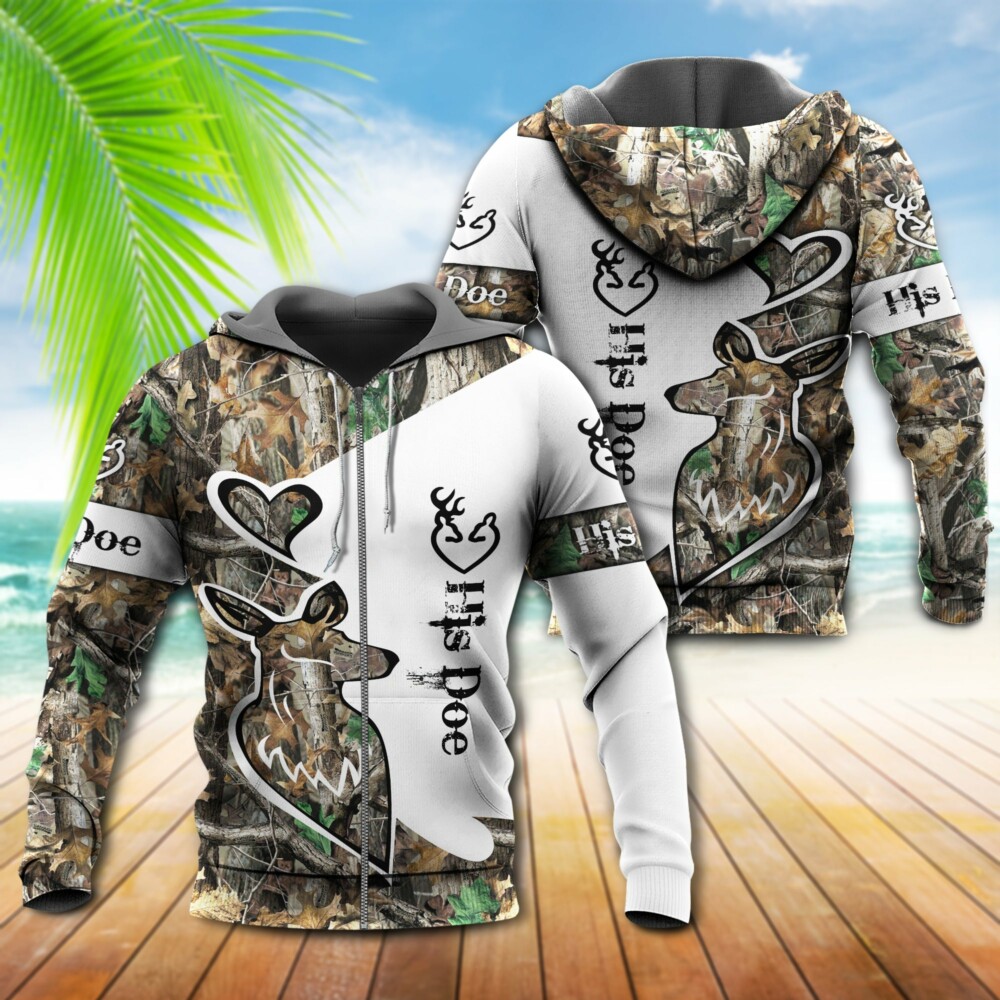 Hunting Buck And Doe Deer Hunting I Choose You Amazing - Hoodie - Owl Ohh - Owl Ohh