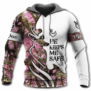 Hunting Buck And Doe Wild Safe Hunting I Choose You She Keep Me Wild - Hoodie - Owl Ohh - Owl Ohh