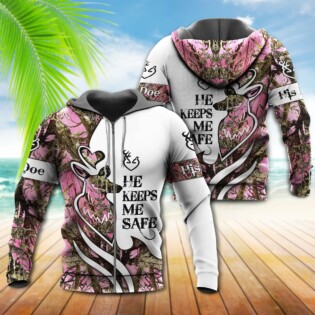 Hunting Buck And Doe Wild Safe Hunting I Choose You She Keep Me Wild - Hoodie - Owl Ohh - Owl Ohh