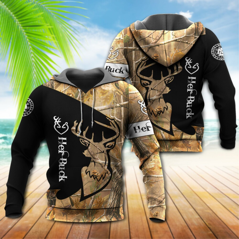 Hunting Buck And Doe Deer Hunting I Choose You - Hoodie - Owl Ohh - Owl Ohh