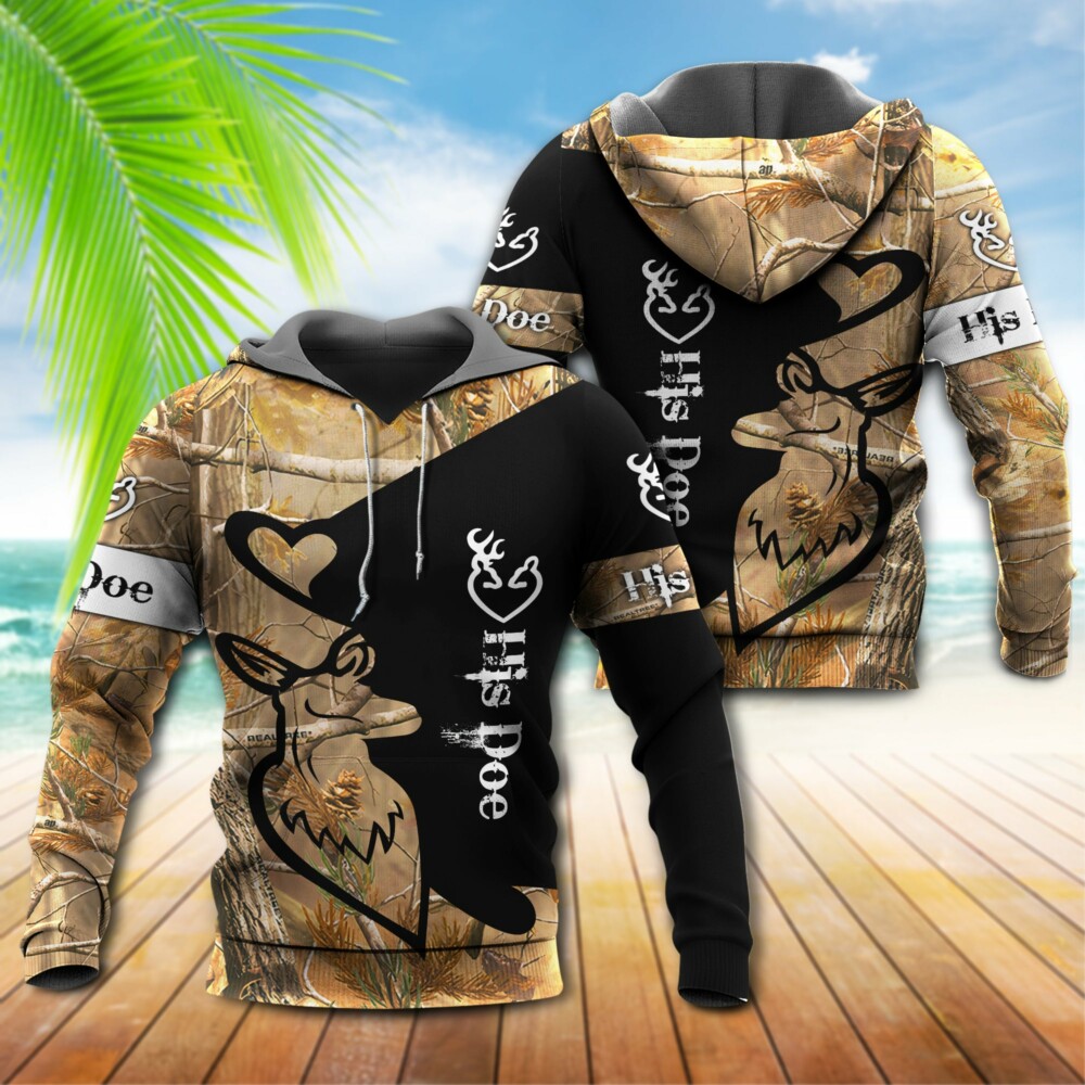 Hunting Buck And Doe Deer Hunting I Choose You - Hoodie - Owl Ohh - Owl Ohh