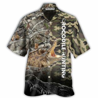 Hunting Crocodile Hunting Camo - Hawaiian Shirt - Owl Ohh - Owl Ohh