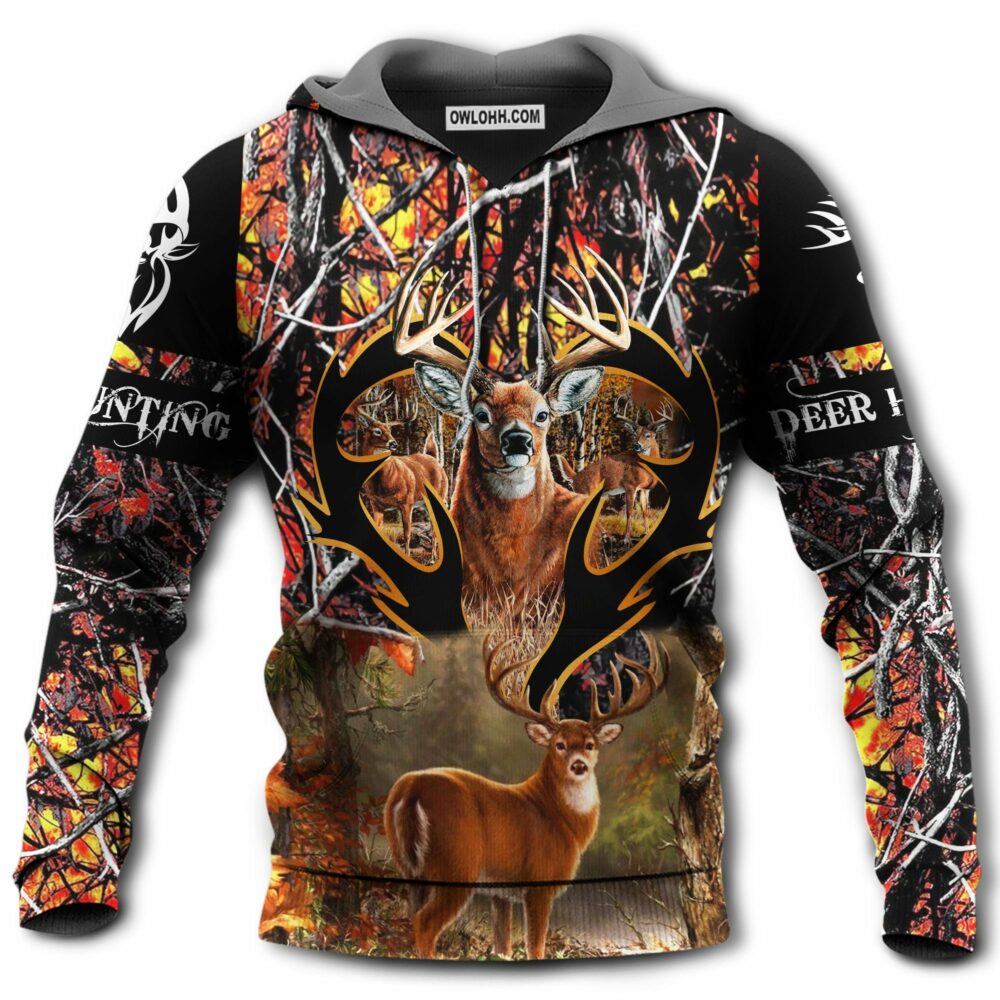 Hunting Deer Amazing Life Forest - Hoodie - Owl Ohh - Owl Ohh