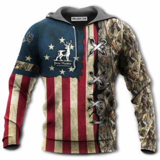Hunting Deer America Deer Hunter - Hoodie - Owl Ohh - Owl Ohh
