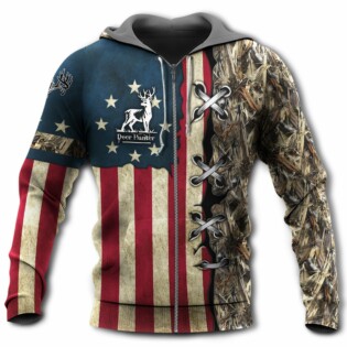 Hunting Deer America Deer Hunter - Hoodie - Owl Ohh - Owl Ohh
