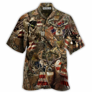 Hunting Deer America Wild - Hawaiian Shirt - Owl Ohh - Owl Ohh