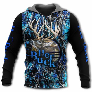 Hunting Deer Buck And Doe Deer Hunting - Hoodie - Owl Ohh - Owl Ohh