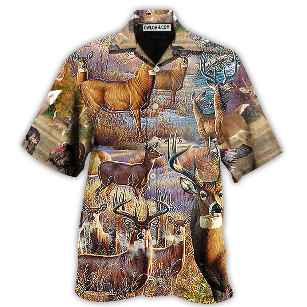 Hunting Deer Cool Style - Hawaiian Shirt - Owl Ohh - Owl Ohh