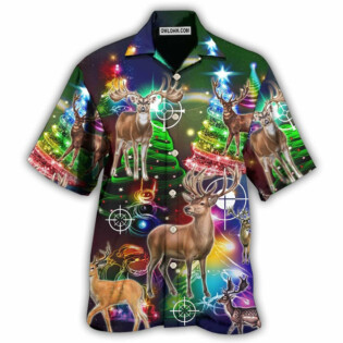 Hunting Deer Lover Amazing Merry Christmas - Hawaiian Shirt - Owl Ohh - Owl Ohh