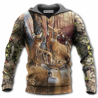 Hunting Deer Vintage Sunset - Hoodie - Owl Ohh - Owl Ohh