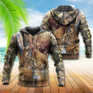Hunting Deer Vintage Sunset - Hoodie - Owl Ohh - Owl Ohh