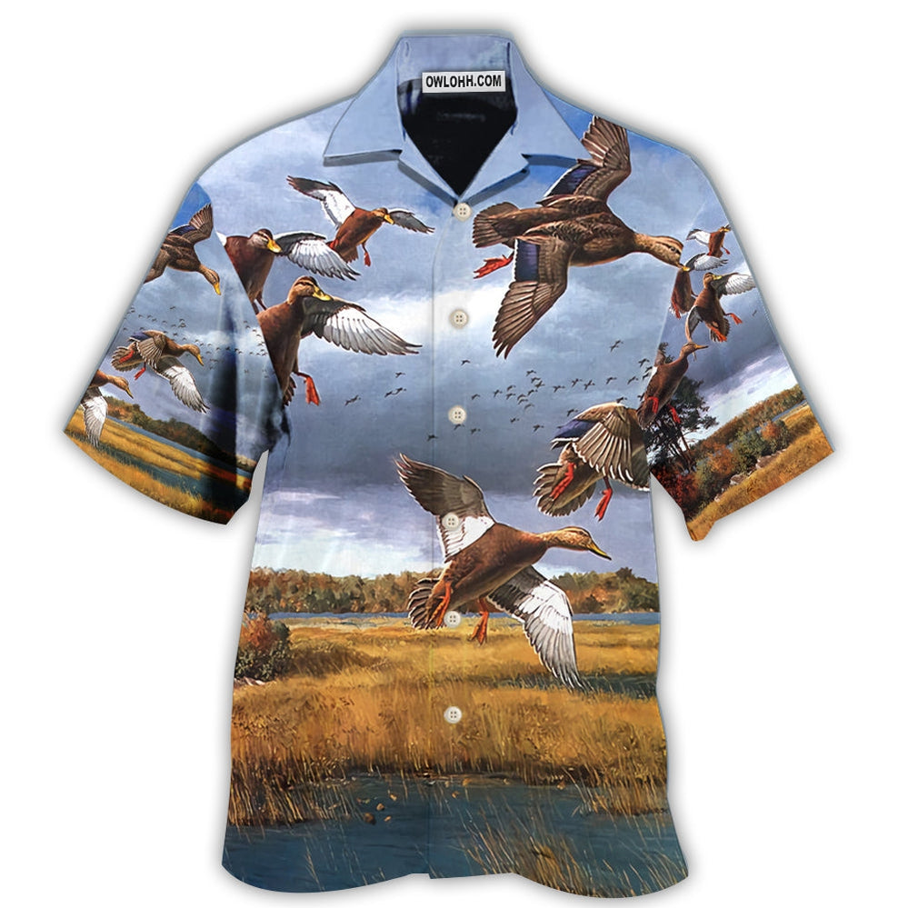 Hunting Duck Hunting Classic Style - Hawaiian Shirt - Owl Ohh - Owl Ohh