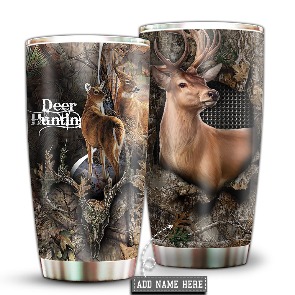 Hunting Love Deer Personalized - Tumbler - Owl Ohh - Owl Ohh