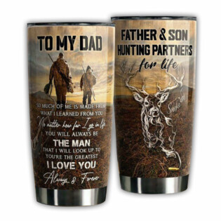 Hunting Love Deer To Dad Together – Tumbler - Owl Ohh - Owl Ohh