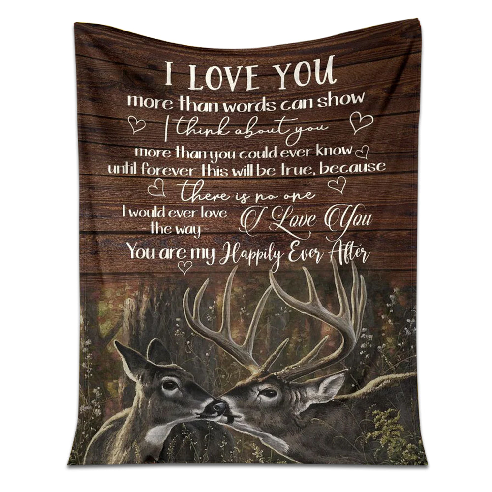 Hunting Love I Love You - Flannel Blanket - Owl Ohh - Owl Ohh