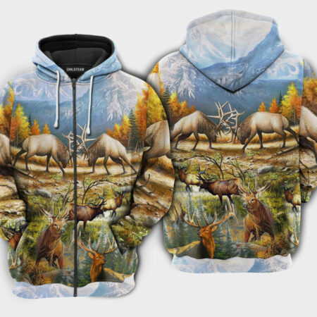 Hunting Deer Is My Life - Hoodie - 12 HOOD12NVC160921