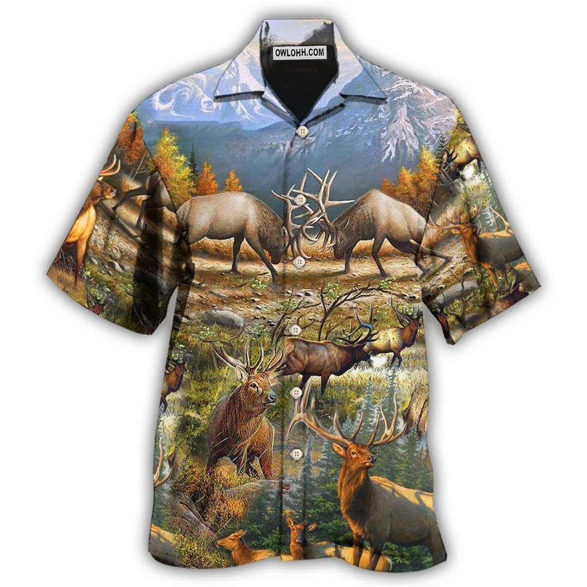 Hunting Love Life Style Mountain - Hawaiian Shirt - Owl Ohh - Owl Ohh