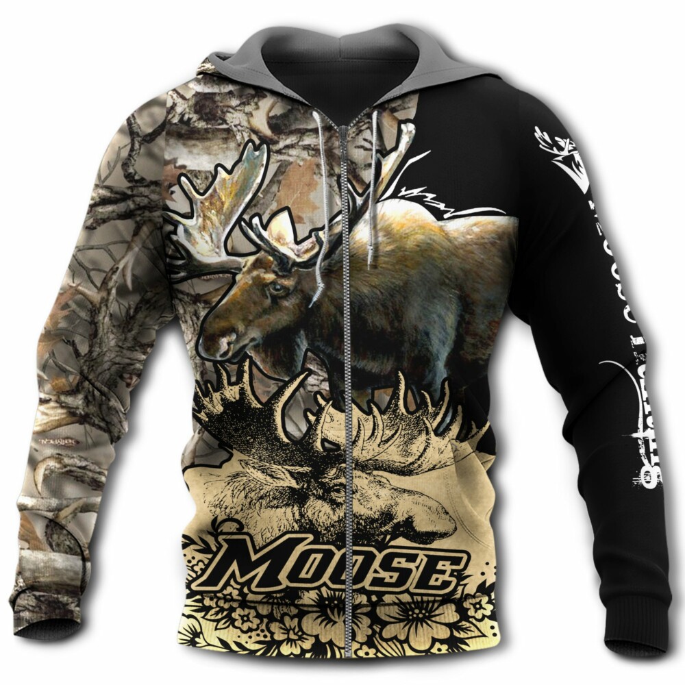 Hunting Moose Legend With Charming Colors - Hoodie - Owl Ohh - Owl Ohh