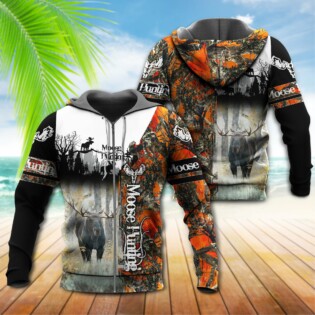 Hunting Moose Story In The Wood - Hoodie - Owl Ohh - Owl Ohh