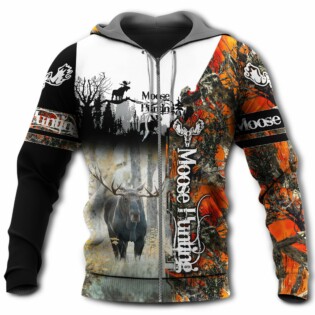 Hunting Moose Story In The Wood - Hoodie - Owl Ohh - Owl Ohh