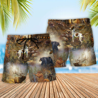 Hunting Rise Shine It's Hunting Time Cool - Beach Short - Owl Ohh - Owl Ohh