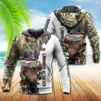Hunting With Labrador Retriever - Hoodie - Owl Ohh - Owl Ohh