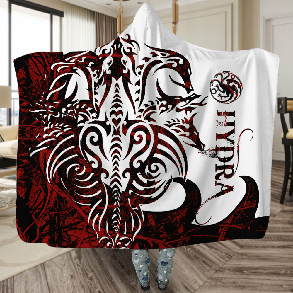 Viking Hydra Legend Red And White Cool Style - Hoodie Blanket - Owl Ohh - Owl Ohh