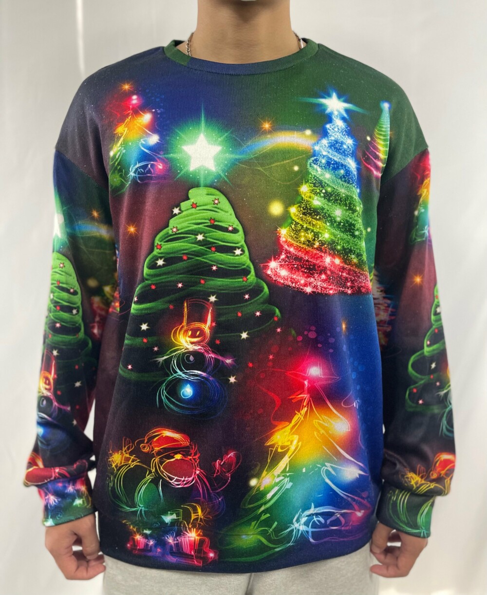 Christmas Merry Everything Happy Always Style - Sweater - Ugly Christmas Sweaters - Owl Ohh - Owl Ohh