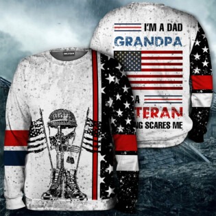 I Am A Dad Grandpa And A Veteran 02 - Hoodie - HOOD01NGC180222