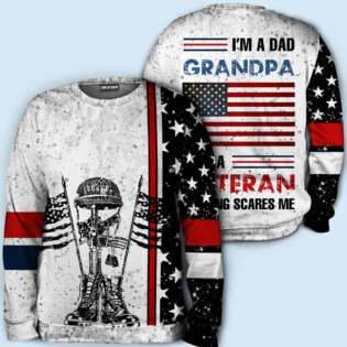 I Am A Dad Grandpa And A Veteran 02 - Hoodie - HOOD01NGC180222