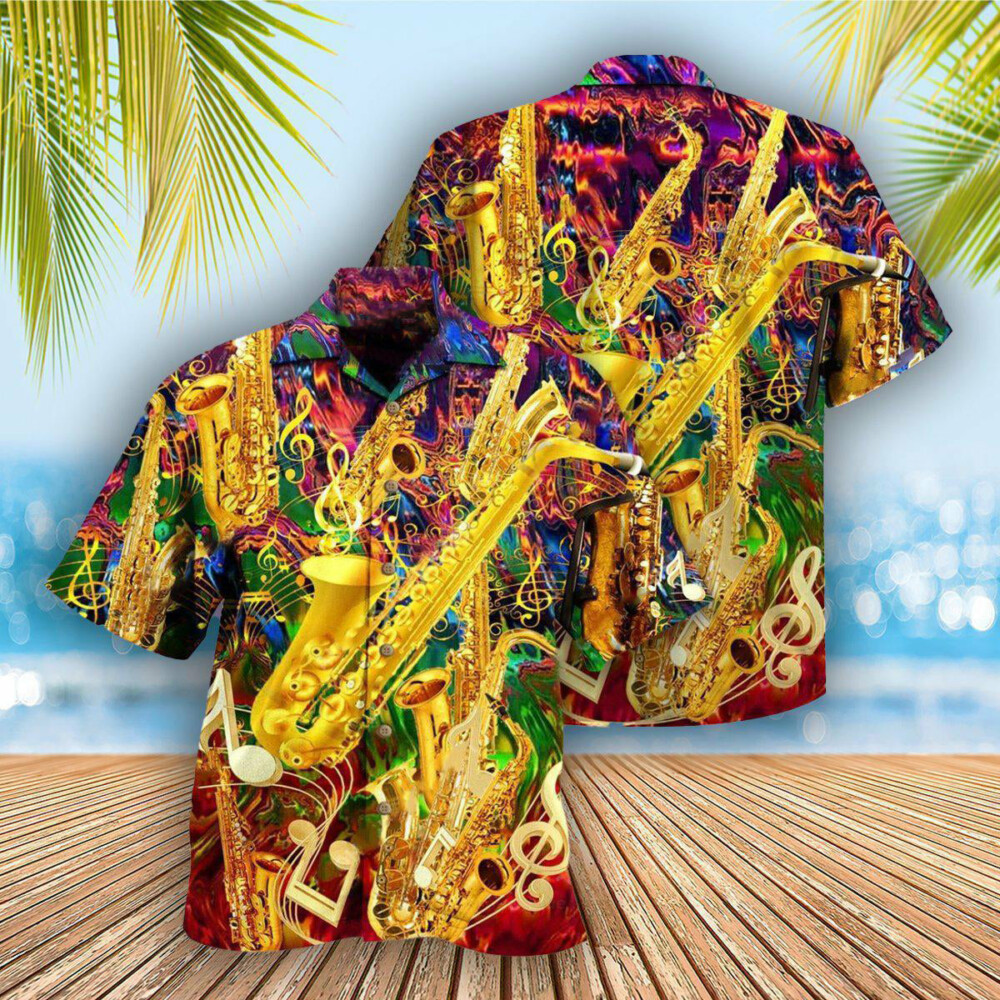 Saxophone Music I Know It - Hawaiian Shirt - Owl Ohh - Owl Ohh