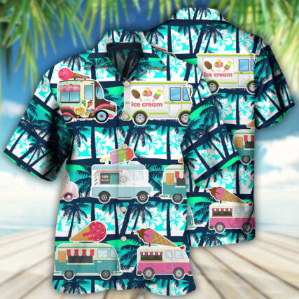 Ice Cream Truck Hot Summer - Hawaiian Shirt - Owl Ohh - Owl Ohh