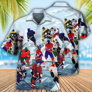 Ice Hockey Is My Therapy And My Life - Hawaiian Shirt - Owl Ohh - Owl Ohh