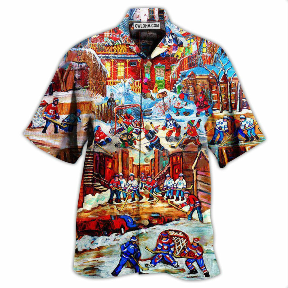 Ice Hockey Is My Life - Hawaiian Shirt - Owl Ohh - Owl Ohh
