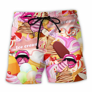 Ice Cream Color Style - Beach Short - Owl Ohh - Owl Ohh