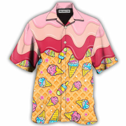 Ice Cream So Fresh Like Rose - Hawaiian Shirt - Owl Ohh - Owl Ohh