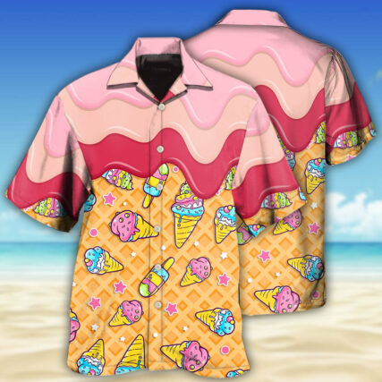 Ice Cream So Fresh Like Rose - Hawaiian Shirt - Owl Ohh - Owl Ohh