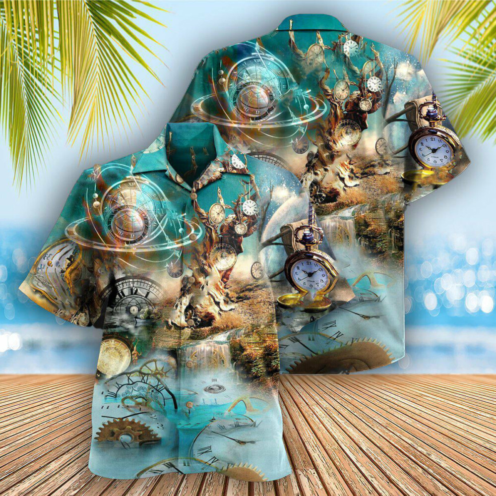 Clock If Not Now When Clock Ring - Hawaiian Shirt - Owl Ohh - Owl Ohh