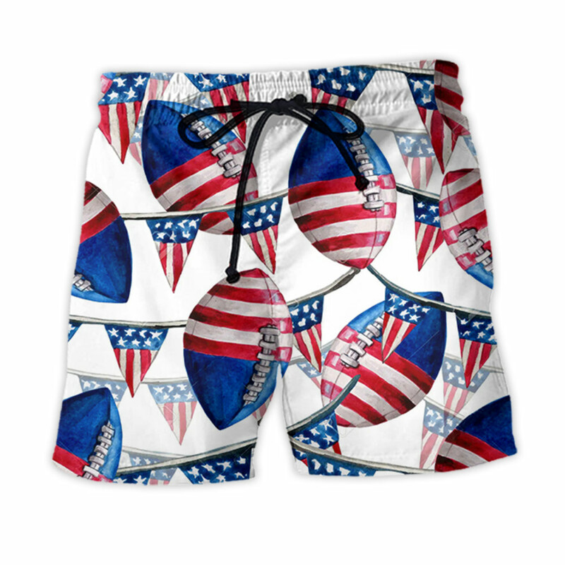 America Independence Day Basic Style - Beach Short - Owl Ohh - Owl Ohh