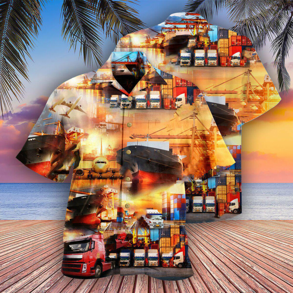Logistics Into The World Logistics - Hawaiian Shirt - Owl Ohh - Owl Ohh