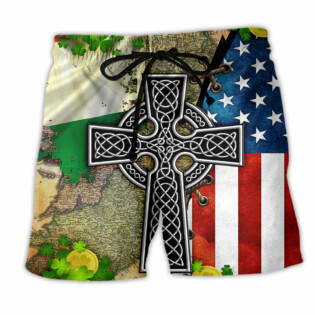 Irish By Blood American By Birth Patriot By Choice - Beach Short-Owl Ohh