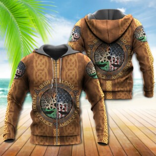 Irish By Blood Leather By Choice - Hoodie - Owl Ohh - Owl Ohh